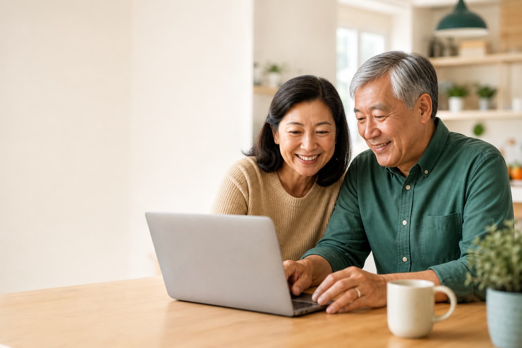 A couple using Enrollment Coach Pro together
